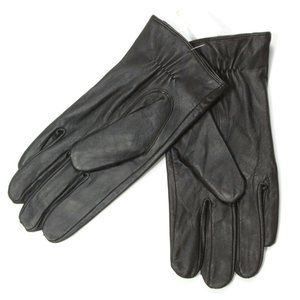 NEW LANDAU'S SAMTEE MEN'S DESIGNER LEATHER GLOVE BLACK size Large NWT - 087